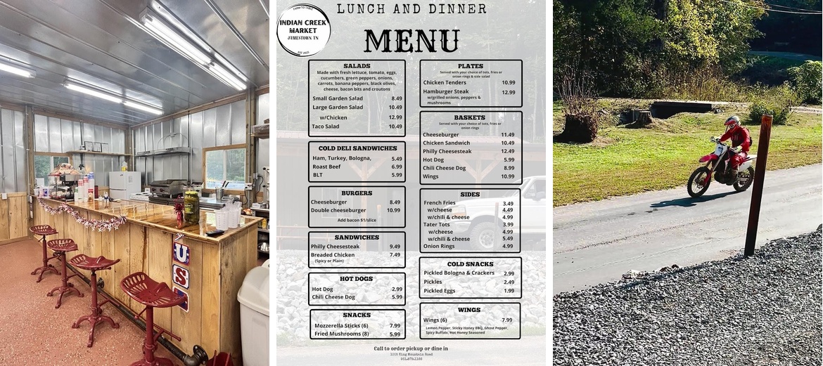 Indian Creek Market Menu